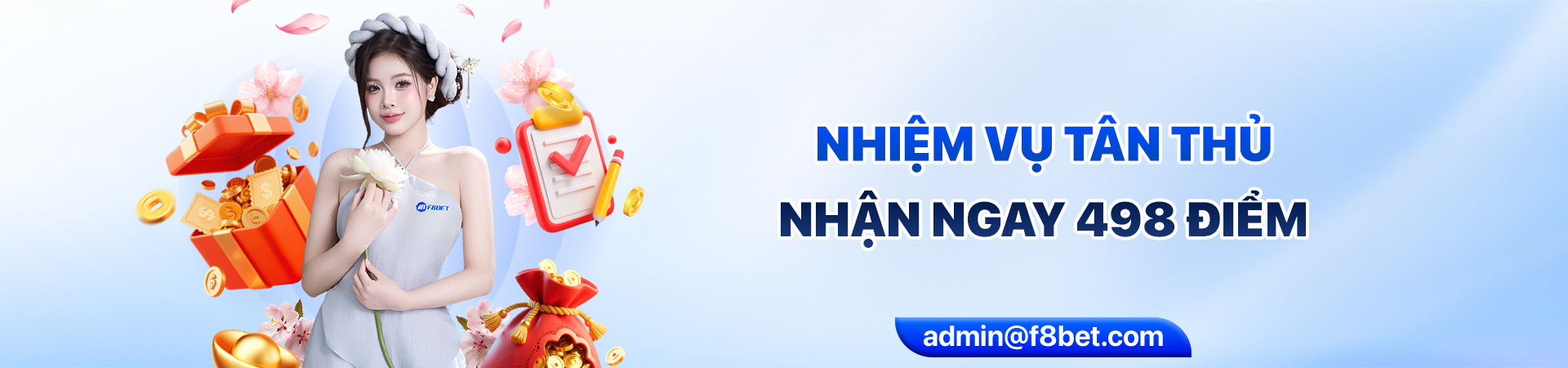 banner nhiệm vụ tân thủ tháng 3 tại f8bet